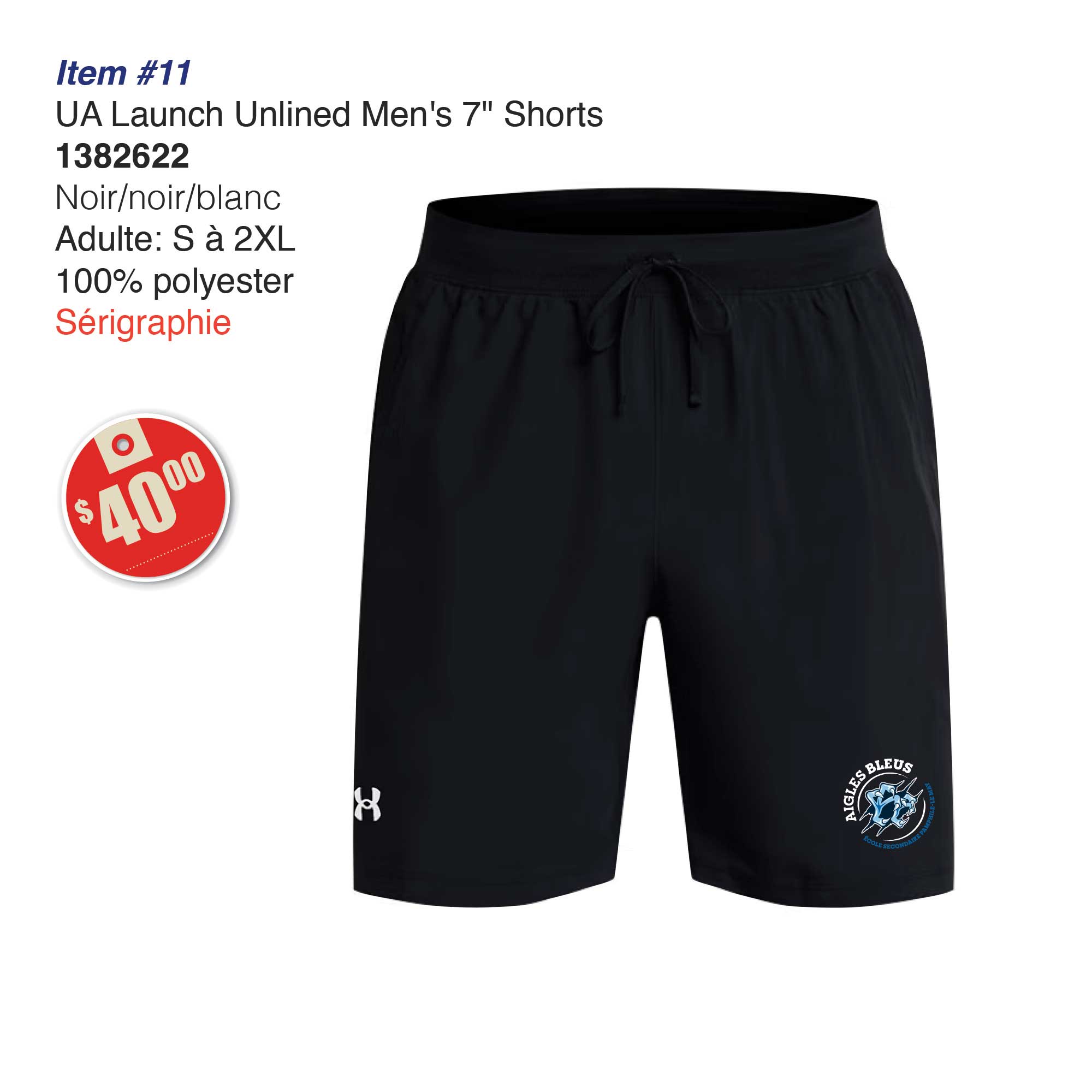 Item 11 Aigles Bleus UA Short 1382622 2026