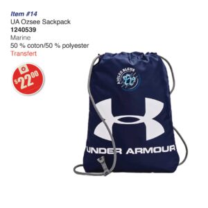 Item 14 Aigles Bleus Sackpack 2026