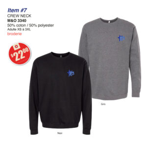 Item 07 École Pamphile Le May Crew Neck M&O 3340 2026