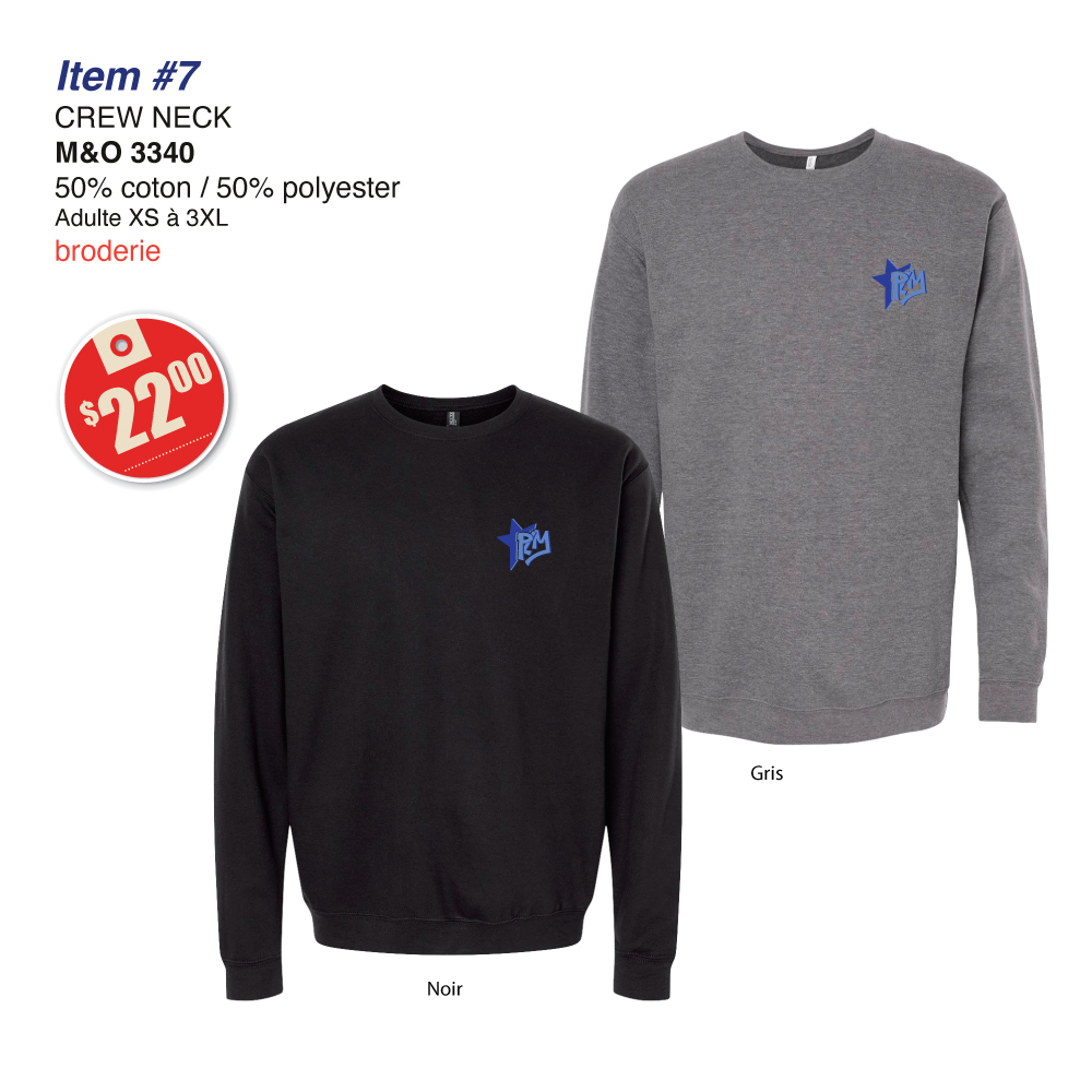 Item 07 École Pamphile Le May Crew Neck M&O 3340 2026